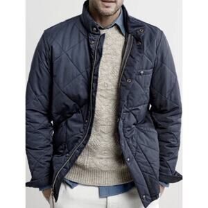 J. Crew Men’s Sussex Quilted Jacket with PrimaLoft in Midnight Navy Size sm‎